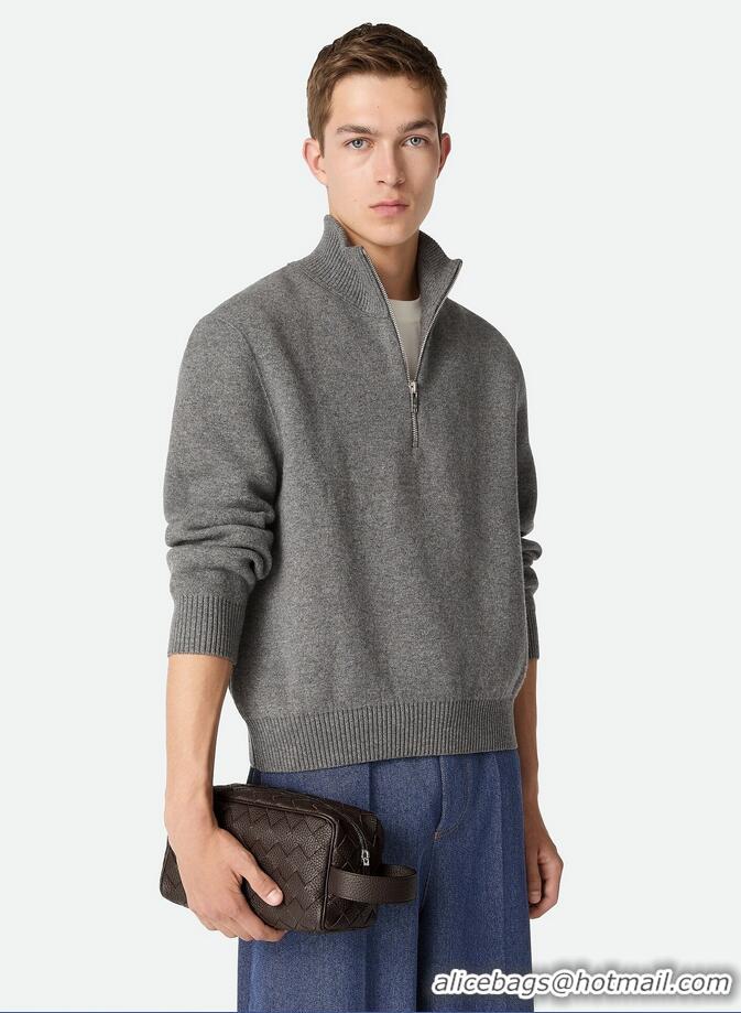 Grade Design Bottega Veneta Men's Intrecciato Leather Travel Pouch 729295 Fondant