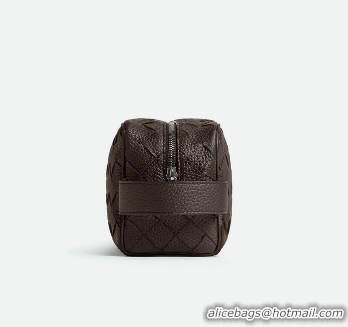 Grade Design Bottega Veneta Men's Intrecciato Leather Travel Pouch 729295 Fondant