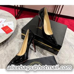 Stylish Christian Louboutin So Kate Pumps 12cm in Patent Leather 0225073 Black 2026