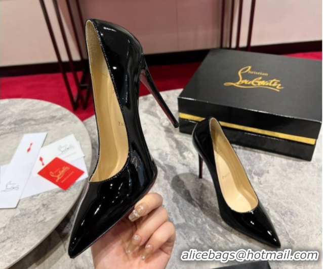 Stylish Christian Louboutin So Kate Pumps 12cm in Patent Leather 0225073 Black 2026