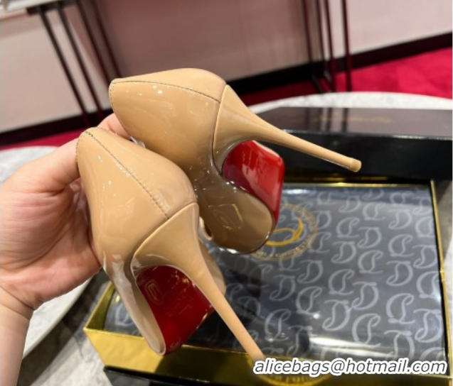 Purchase Christian Louboutin So Kate Pumps 12cm in Patent Leather 0225073 Nude 2026