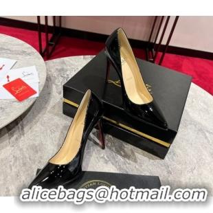 Classic Hot Christian Louboutin Kate Pumps 10cm in Patent Leather 0225075 Black 2026