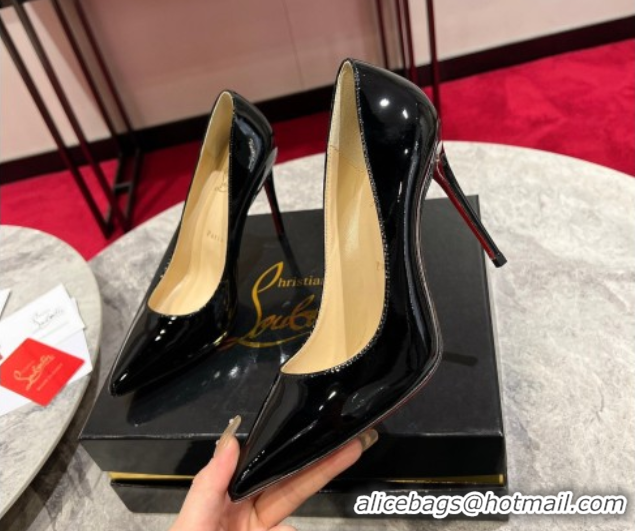 Classic Hot Christian Louboutin Kate Pumps 10cm in Patent Leather 0225075 Black 2026