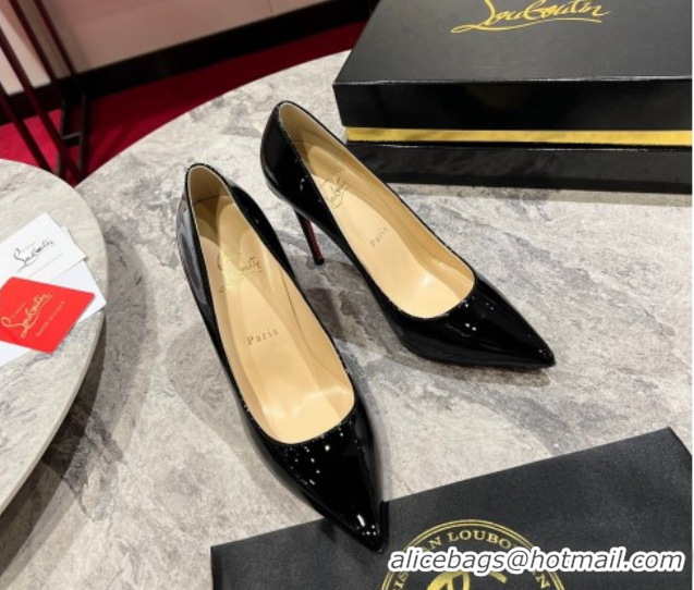 Classic Hot Christian Louboutin Kate Pumps 10cm in Patent Leather 0225075 Black 2026