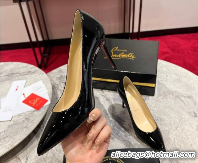 Good Quality Christian Louboutin Kate Pumps 8.5cm in Patent Leather 0225077 Black 2026