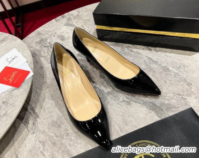 Luxury Christian Louboutin Kate Pumps 6.5cm in Patent Leather 0225078 Black 2026