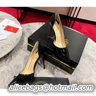 Best Grade Christian Louboutin Iriza Pumps 10cm in Patent Leather 0225079 Black 2026