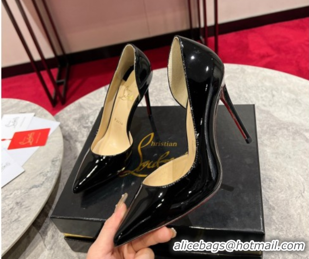 Best Grade Christian Louboutin Iriza Pumps 10cm in Patent Leather 0225079 Black 2026