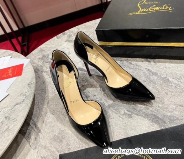 Best Grade Christian Louboutin Iriza Pumps 10cm in Patent Leather 0225079 Black 2026