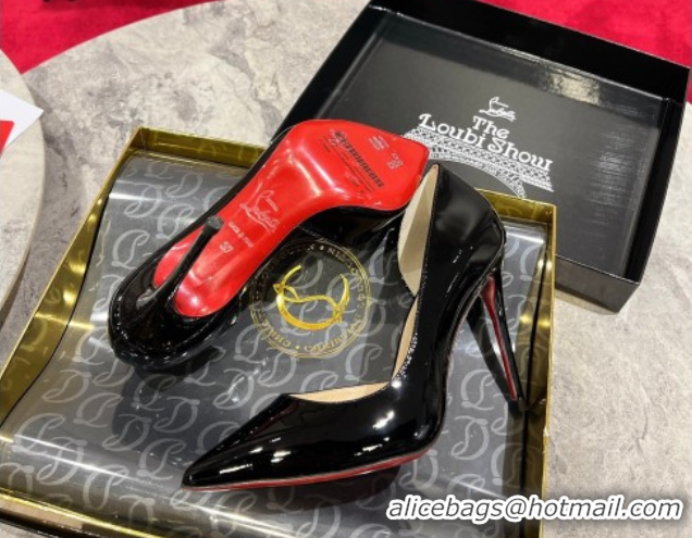Best Grade Christian Louboutin Iriza Pumps 10cm in Patent Leather 0225079 Black 2026