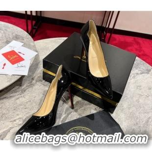 Buy Luxury Christian Louboutin Hot Chick Pumps 10cm in Patent Leather 0225082 Black 2026