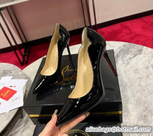 Buy Luxury Christian Louboutin Hot Chick Pumps 10cm in Patent Leather 0225082 Black 2026