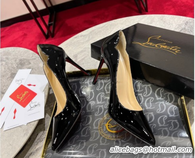 Buy Luxury Christian Louboutin Hot Chick Pumps 10cm in Patent Leather 0225082 Black 2026