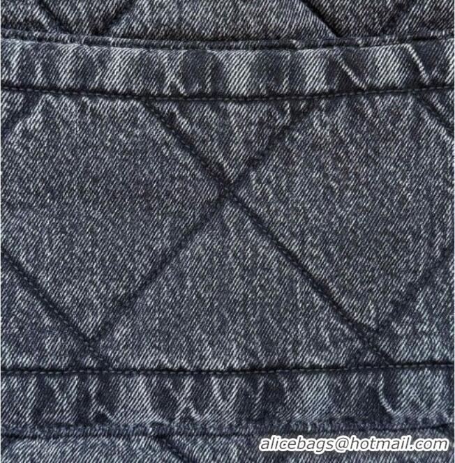 Buy Inexpensive Chanel Washed Denim Shopping Bag with Pockets Black AS5740 2025 Top Quality