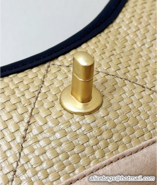 Good Product Chanel Braided Straw Small Shopping Tote Bag AS6015 Beige 2026 Top Quality