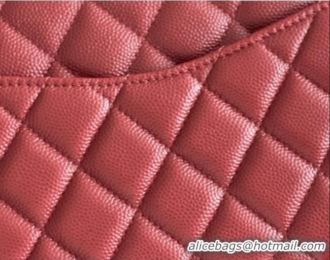 Top Design Chanel Grained Calfskin Small Classic Flap Bag A01116 Burgundy/Light Gold 2026 Original Quality