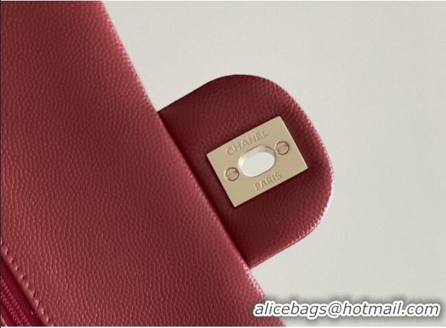 Top Design Chanel Grained Calfskin Small Classic Flap Bag A01116 Burgundy/Light Gold 2026 Original Quality