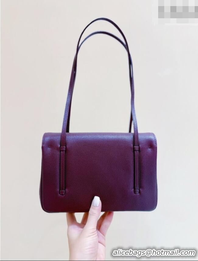 Best Price Chanel Small Flap Bag in Grained Shiny Calfskin AS6130 Burgundy Spring-Summer 2026 Top Quality