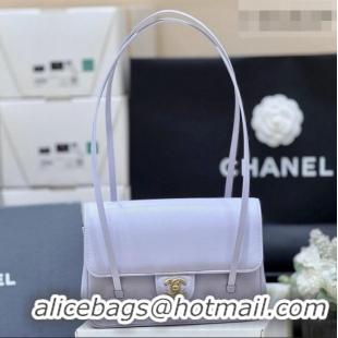 Reasonable Price Chanel Small Flap Bag in Grained Shiny Calfskin AS6130 Lilac Spring-Summer 2026 Top Quality