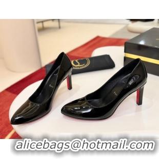 Buy Luxury Christian Louboutin Fannylove Pumps 8.5cm in Patent Leather 0225098 Black 2026