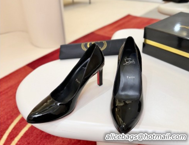 Buy Luxury Christian Louboutin Fannylove Pumps 8.5cm in Patent Leather 0225098 Black 2026