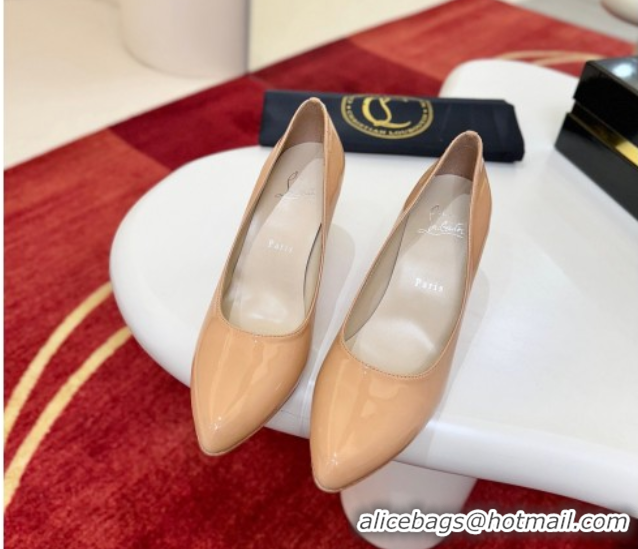 Good Looking Christian Louboutin Fannylove Pumps 8.5cm in Patent Leather 0225098 Nude 2026