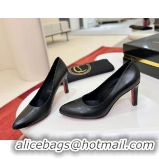 Sumptuous Christian Louboutin Fannylove Pumps 8.5cm in Calf Leather 0225100 Black 2026