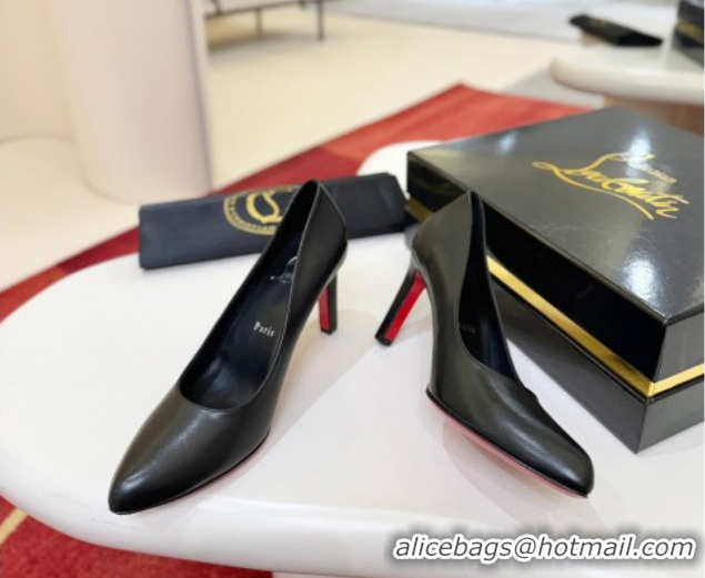 Sumptuous Christian Louboutin Fannylove Pumps 8.5cm in Calf Leather 0225100 Black 2026