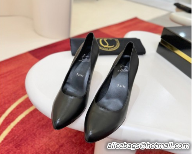 Sumptuous Christian Louboutin Fannylove Pumps 8.5cm in Calf Leather 0225100 Black 2026