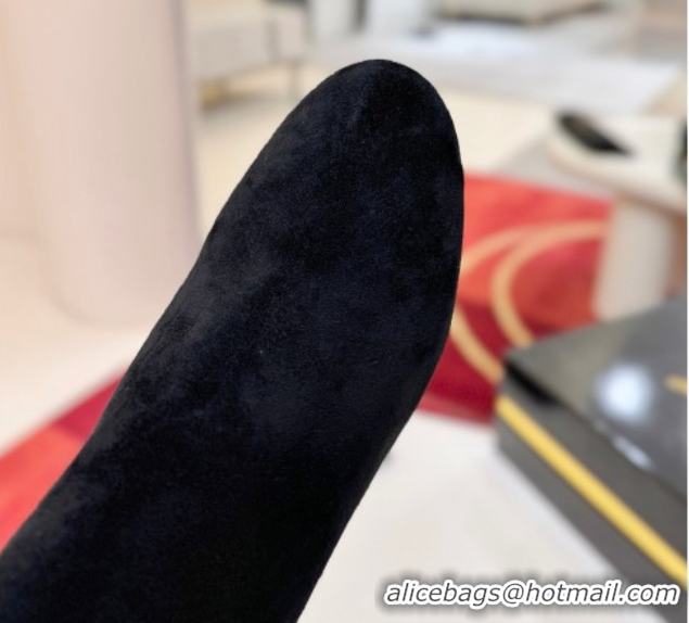 Unique Style Christian Louboutin Turelastic Heel Ankle Boots 5.5cm in Suede 0225102 Black 2026