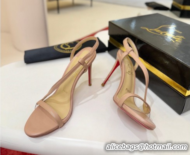 Best Price Christian Louboutin Rosalie Heel Sandals 8.5cm in Calf Leather 0225105 Pink 2026