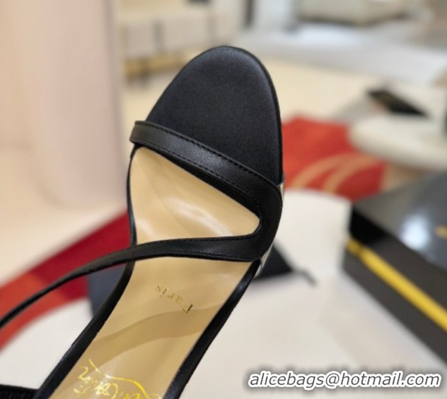 Classic Hot Christian Louboutin Rosalie Heel Sandals 8.5cm in Calf Leather 0225105 Black 2026