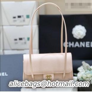 Promotional Chanel Small Flap Bag in Grained Shiny Calfskin AS6130 Light Pink Spring-Summer 2026 Top Quality