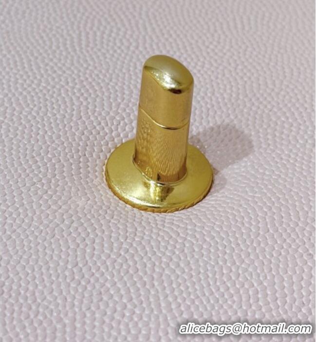 Promotional Chanel Small Flap Bag in Grained Shiny Calfskin AS6130 Light Pink Spring-Summer 2026 Top Quality