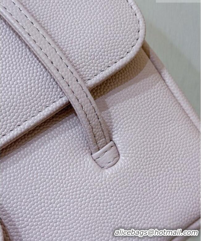 Promotional Chanel Small Flap Bag in Grained Shiny Calfskin AS6130 Light Pink Spring-Summer 2026 Top Quality