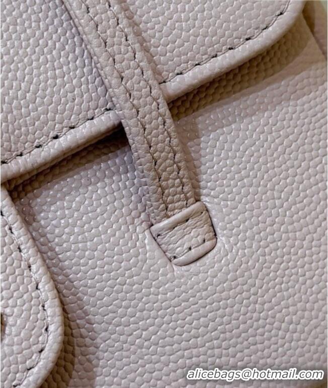 Pretty Style Chanel Grained Shiny Calfskin Clutch with Leather Strap AP5068 Light Pink 2026 Top Quality