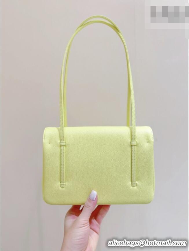 Famous Brand Chanel Small Flap Bag in Grained Shiny Calfskin AS6130 Yellow Spring-Summer 2026 Top Quality