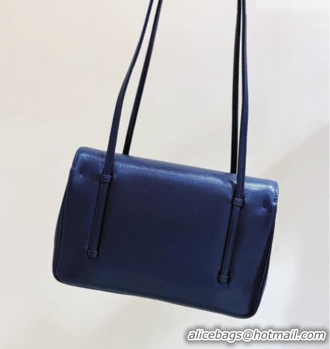 Promotional Chanel Small Flap Bag in Grained Shiny Calfskin AS6130 Deep Blue Spring-Summer 2026 Top Quality