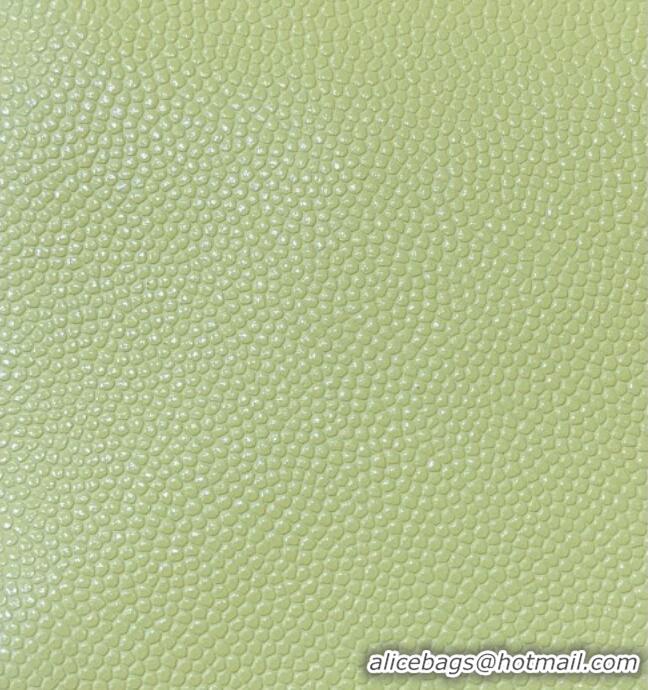 Discount Chanel Grained Shiny Calfskin Clutch with Leather Strap AP5068 Yellow 2026 Top Quality