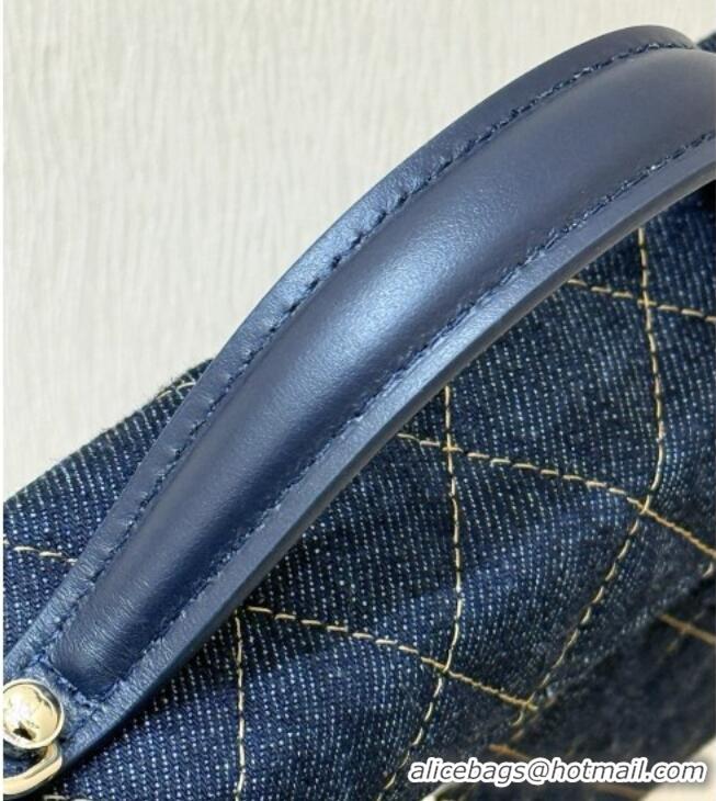 Market Sells Chanel Quilted Denim Vanity Bag with Chain AP4385 Blue 2026 Top Quality