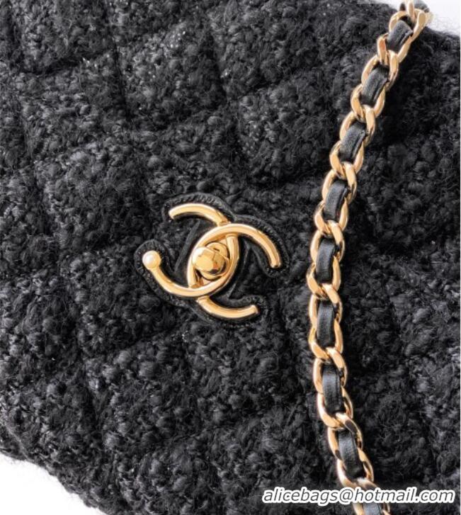 Buy Discount Chanel Tweed Clutch with Chain and Pearls Handle AP4976 Black 2026