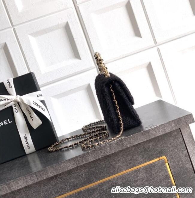 Buy Discount Chanel Tweed Clutch with Chain and Pearls Handle AP4976 Black 2026