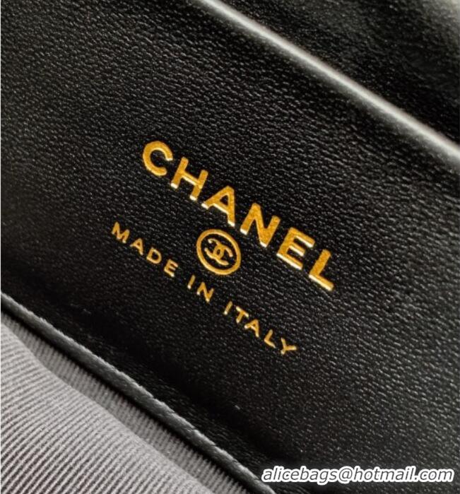 Buy Discount Chanel Tweed Clutch with Chain and Pearls Handle AP4976 Black 2026