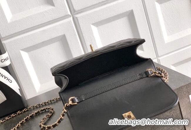 Buy Discount Chanel Tweed Clutch with Chain and Pearls Handle AP4976 Black 2026