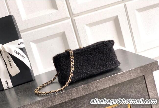 Famous Brand Chanel Tweed Clutch with Chain and Pearls Handle AP4975 Black 2026