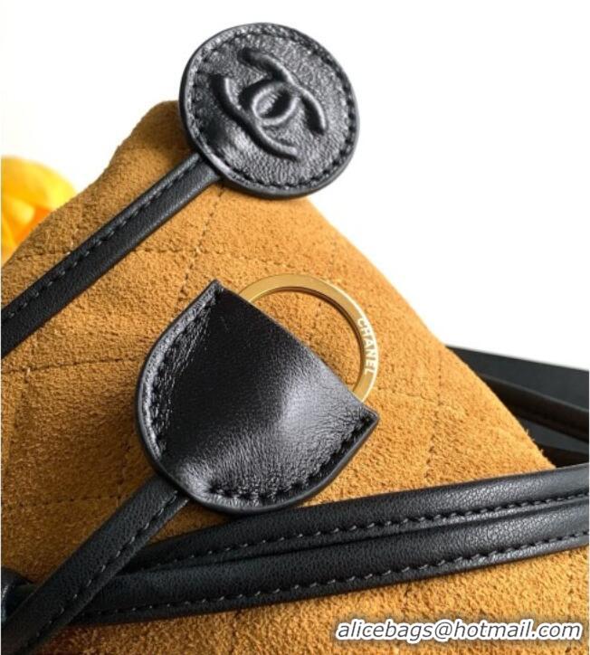 Inexpensive Chanel Suede Clutch with Leather Strap AP5227 Brown 2026