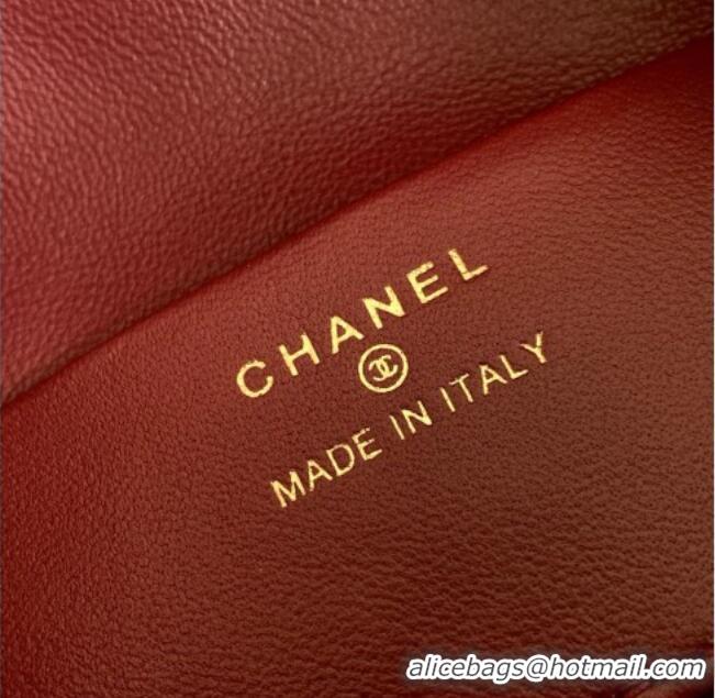 Best Quality Chanel Suede Clutch with Leather Strap AP5227 Black 2026