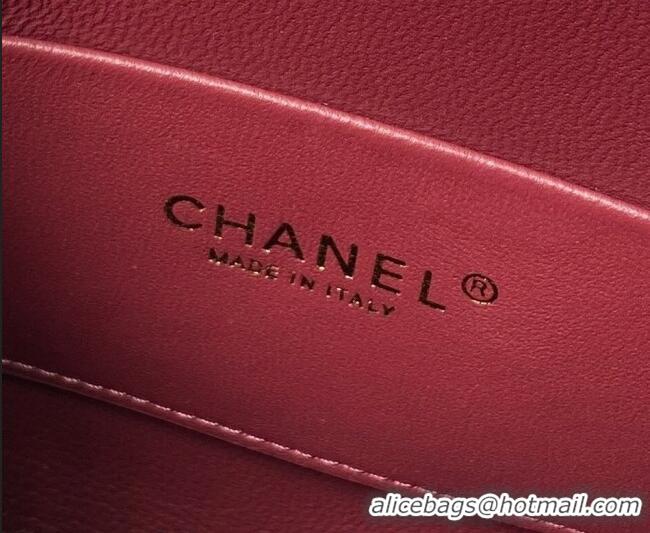 Famous Brand Chanel Lambskin Leather Small Shopping Bag AS6248 Black 2026