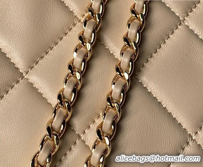 Good Product Chanel Lambskin Leather Small Shopping Bag AS6248 Beige 2026
