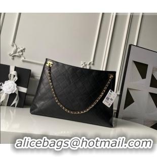 Top Quality Chanel Lambskin Leather Shopping Bag AS6241 Black 2026
